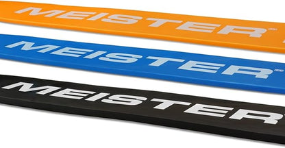 Meister X Band Comfort-Width 41" x 2" Resistance Bands - X-Wide Premium Loop Bands