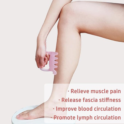 Large Fascia Massage Blaster Tool for Cellulite, Myofascial Release, Muscle Knots, Trigger Points, Cellulite Massager Tool for Body Tension Relief Promote Lymphatic Circulation Pink