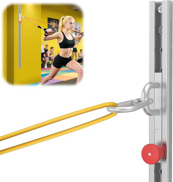 Resistance Bands Wall Anchor Exercise Equipment Platform Base(Length 40"),Adjustable Wall-Mounted Anchor Multi-Purpose Fitness System for Complete Full Body Strength Training