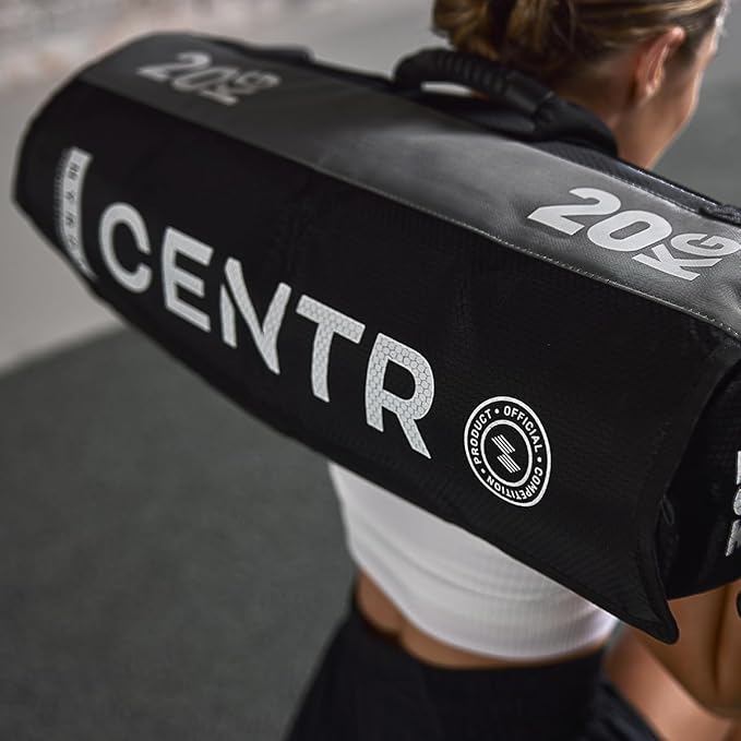 CENTR x HYROX Competition Sandbag – Training Bag with 7 Handles, Cordura® Nylon Construction with Reinforced Double-Stitched Seams and Non-Slip Handles, 10/20/30 kg – HYROX Gear