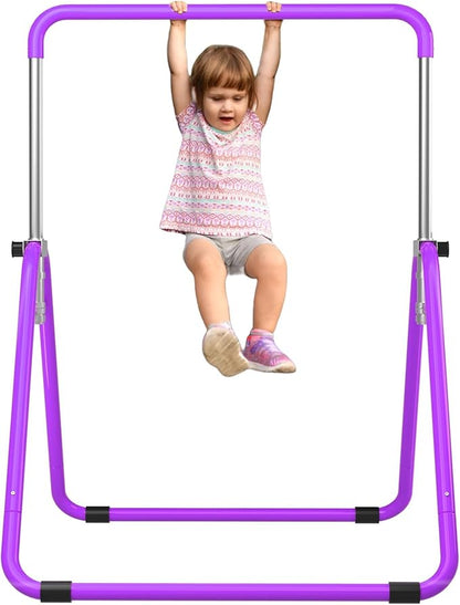 Kids Gymnastics Bar Gymnastic Equipment for Home Adjustable Height Gymnastic Training Bar Gymnastic Stuff for 3-7 Years Old Girls