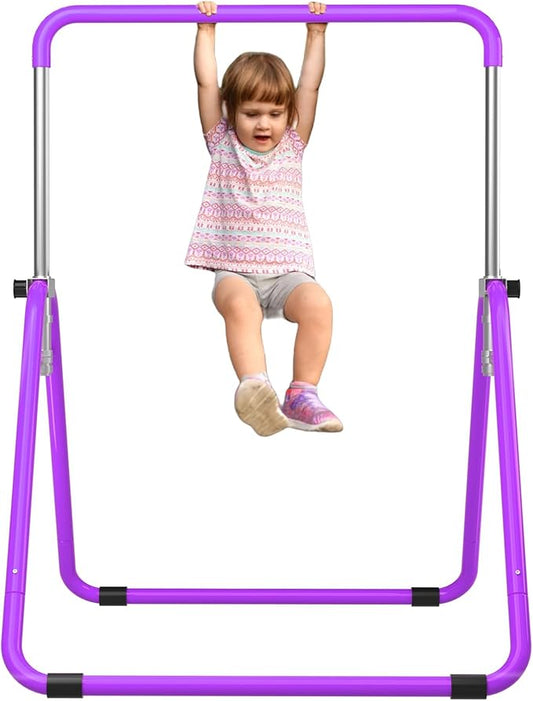 Kids Gymnastics Bar Gymnastic Equipment for Home Adjustable Height Gymnastic Training Bar Gymnastic Stuff for 3-7 Years Old Girls