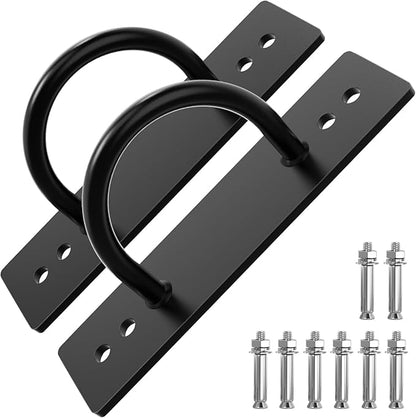Battle Rope Anchor, Wall Ceiling Mount Bracket for Suspension Strap, Body Weight Strength Training Systems, Heavy Duty Hammock Hanging Kit for Battle Rope, Yoga and Gymnastic Rings,Boxing Equipment