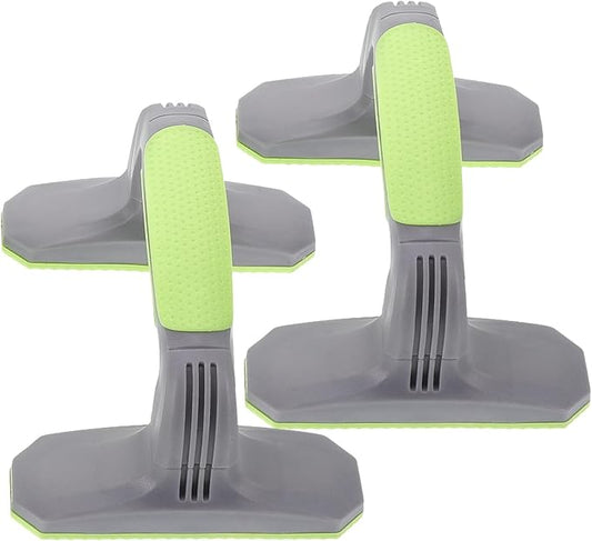 2 Pieces Push up Bars Stands with Grip Handles, Portable Plastic Pushup Handles for Strength Training and Home Floor Workout, Non-slip Fitness Equipment for Men and Women