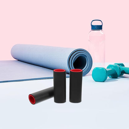 3pcs Anti-Slip Barbell Sleeve Foam Cover, Indoor Pull-Up Bar Protector with Dual-Color Foam Padding, Gym Barbell Pad for Doorway Pull-Up and Squat Training at Home