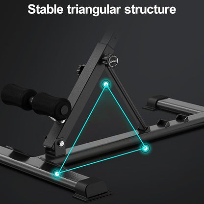 cdar Roman Chair, Adjustable Back Extension -Bench Hyperextension Roman Chairs Ab Workouts Sit Up Gym Machine Abdominal Muscle Trainer Exercise Equipment for Home Gym