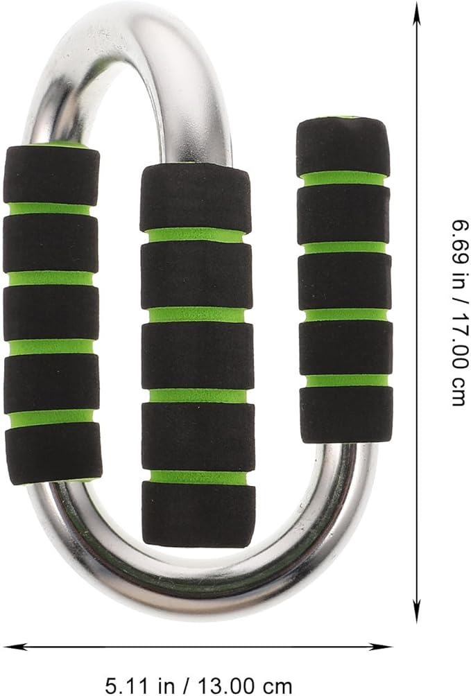 HEMOTON Push-up Frame and Stand S-type Metal Push-up Bar for Home Workout, Arm Strength Training Tool with Press-up Hand Grip, Portable Fitness Equipment for Men and Women Random Color