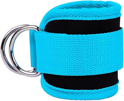 Ankle Strap Ankle Resistance Band Wrist Cuff Padded Strap Adjustable Fitness Glute Kickback D-Ring for Cable Machine Gym Foot Leg Training Brace Support 1 Pack