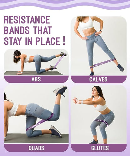 Resistance Bands for Working Out, Exercise Bands with 5 Resistance Levels, Natural Latex Resistance Bands Designed for Home Fitness, Strength Training and Flexibility Exercises