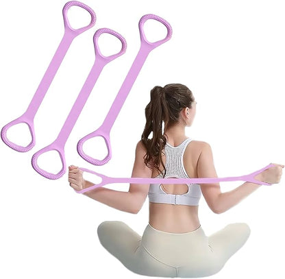 Figure 8 Resistance Band with Handles, Elastic Bands for Working Out,Arm,Back,Shoulder Training Elastic Ropes,Exercise Equipment for Yoga, Pilates,Physical Therapy Stretching