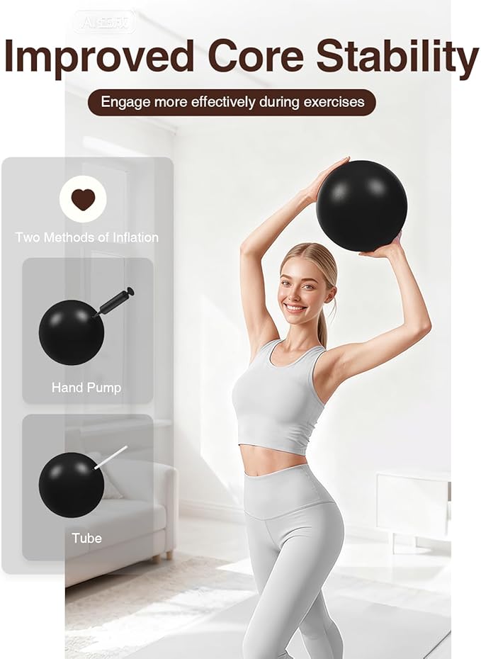 Pilates kit for Women Home Workout, Pilates Equipment Ring and Ball Set with 3 Fabric Resistance Bands, Massage Ball, Pilates Starter Kit for Strength, Toning, Including Workout Guide