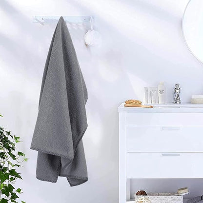 JML Extra Large Bath Towels, Microfiber Bath Sheet Towels for Body, 2 Pack 35" x 70", Oversized, Soft, Super Absorbent, Fast Drying, Perfect forSauna, Shower, Sport, Fitness, Yoga, Grey