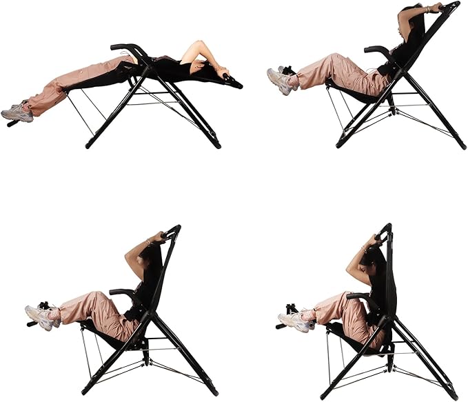 Abdominal Exerciser Chair for Home Gym, Ab Fitness Equipment with Full Body Building and Workout, for Sit Up, Inversion Training, Muscle Strengthening and Back Relief