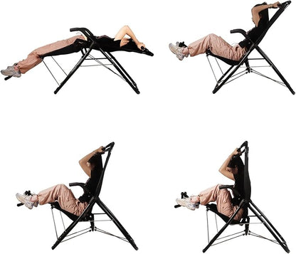 Abdominal Exerciser Chair for Home Gym, Ab Fitness Equipment with Full Body Building and Workout, for Sit Up, Inversion Training, Muscle Strengthening and Back Relief