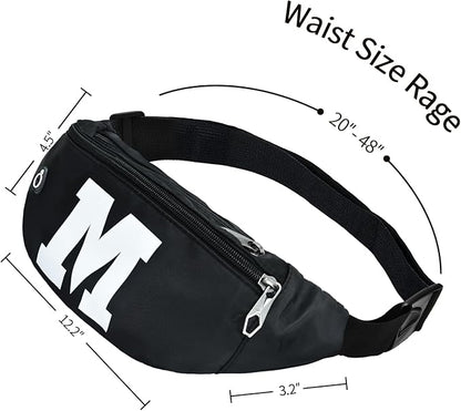 Fanny Pack for Men Women, Waterproof Sports Waist Bag Pack, Belt Bag for Travel Hiking Running