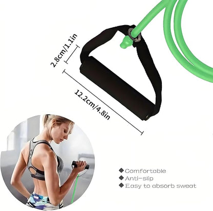 Premium Exercise Bands Resistance Bands Set with Handles & Door Anchor - Perfect Stretch Rope for Home Workouts, Ideal for Fitness Enthusiasts & Home Gym
