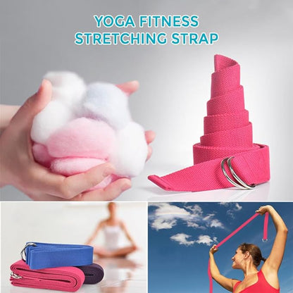 Yoga Sets for Women Pilates at Home Equipment Pilates Magic Ring Booty Bands for Working Out Glutes Yoga Ball 25cm Figure 8 Resistance Band Yoga Bands for Stretching