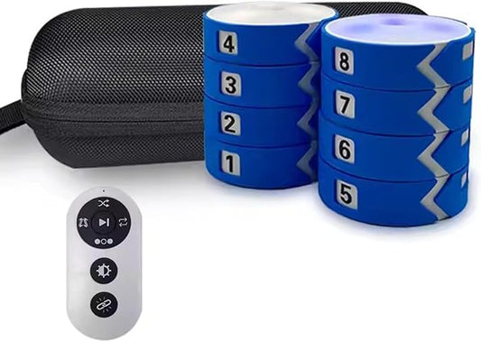 Reaction Training Light, Flash Reflex Speed Agile Reaction Equipment, with Remote Control, 4 Modes & 4 Light Color, Sensing Distance 10cm, for Soccer Baseball Basket Ball