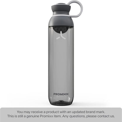 Promixx FORM Water Bottle - Premium Large Water Bottles for Hydration, Infusions and Supplements - Lifetime Durability, Leakproof Water Bottle BPA Free - 26oz / 760ml, Graphite Gray
