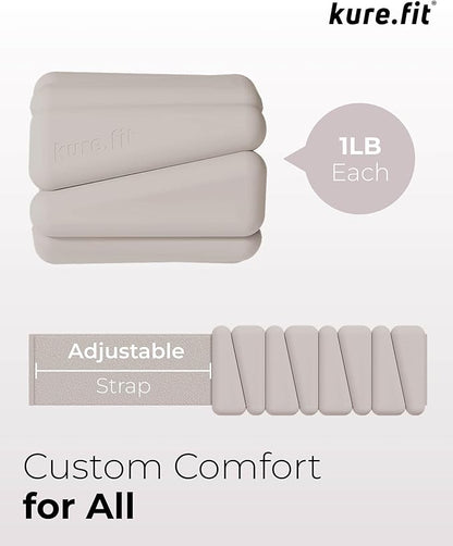 Pilates Weight | Wrist & Ankle Weights for Women | Weighted Bangles | 1LB/ 2LB Each (Set of 2)