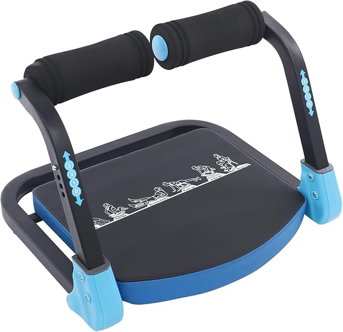 Ab Machine, Ab Workout Equipment with 3 Adjustable Resistance,Sit Up Machine & Exercise Equipment, Foldable Ab Crunch Machine for Home Gym
