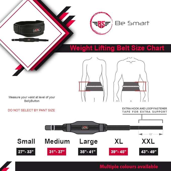 Weight Lifting Belt Neoprene Gym Fitness Workout Double Support Brace