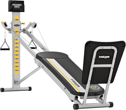 Total Gym Indoor Home Fitness Incline Weight Trainer - Workout Machine Equipment for Abs, Legs, Shoulder, Arms and Back