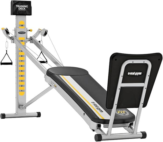 Total Gym Indoor Home Fitness Incline Weight Trainer - Workout Machine Equipment for Abs, Legs, Shoulder, Arms and Back