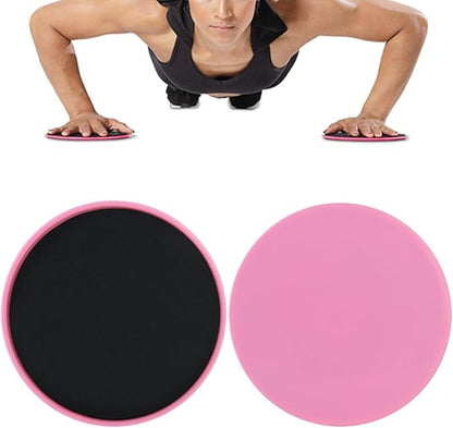 2PCS Exercise Gliding Discs, Fitness Core Slider for Full Body Workout, Portable Lightweight ABS Material, Suitable for Wood Carpet Rug Tile Surfaces, Target Every Muscle Group