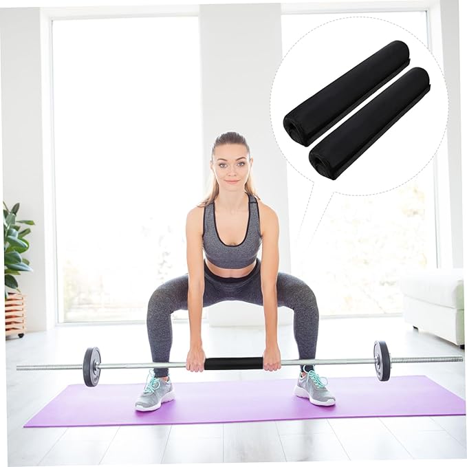 2pcs Weight Lifting Barbell Pad High Grip Shoulder Protective Cushion for Squats Lunges and Hip Thrusts Lightweight Easy to Install Distributes Weight for Comfort