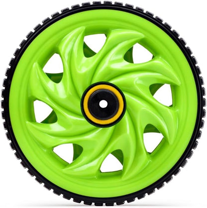 Crown Sporting Goods Ab Wheel with Dual Non-Skid Wheels and No-Slip Comfort Grips