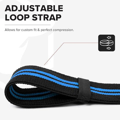 Elbow Wraps for Weightlifting (1 Pair) - 50" Elastic Elbow Braces for Weight Lifting - Elbow Support for Bench Press, Powerlifting, Fitness, & Gym Workout - Gym Elbow Straps Weightlifting - Elbow Compression Strap Brace