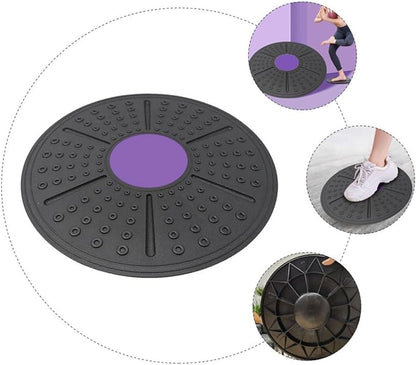 Equilibrium Sense Balance Board with Raised Massage Points Non-slip Stability Trainer Core Workout Fitness Accessory for Home Gym and Physical Therapy