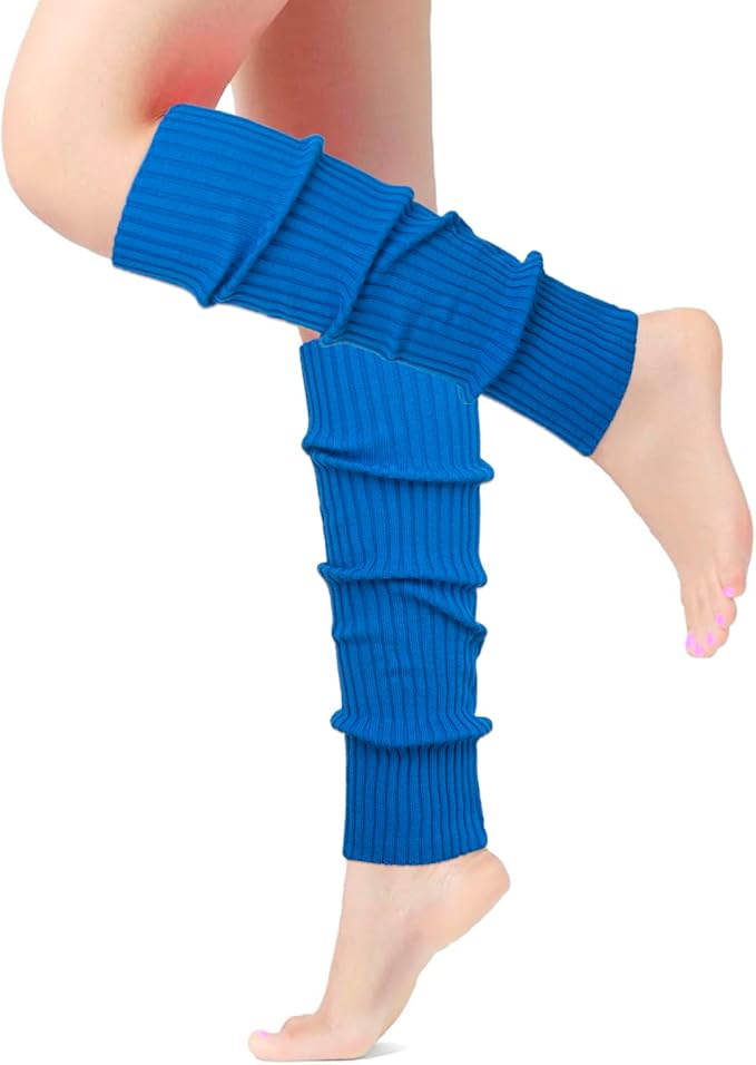 Leg Warmers for Women 80s Headband Wristbands Neon Leg Warmers Set for Sport Yoga - 80s Workout Clothes 90s Outfit for Women