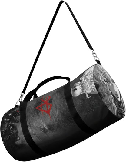 Anime Gym Bag for Women Men - Large Capacity Waterproof Workout Fitness Travel Sports Bags Fashion Street Camping Expandable Carry On Duffle Bag For Couple (brsk)