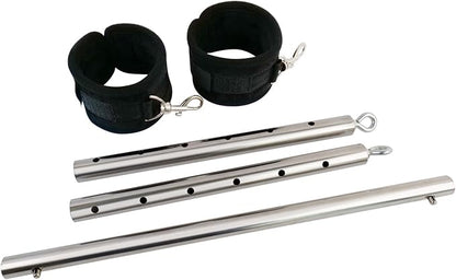 Spreader Bar Heavy Duty Expandable Exercise with 2 pcs Adjustable Strap, Yoga Training Fitness Gear, Workout Bar,Sports Gym Kit