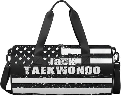 Personalized-Martial-Arts-Gear-Bag for Karate Teakwondo, Custom Jiujitsu Bag for Boys, Karate Teakwondo Bag for Gear Waterproof Lightweight Large USA