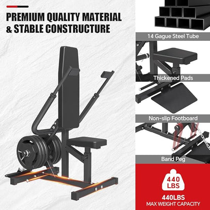 SPART Seated Dip Machine, Plate Loaded Tricep/Bicep Dip Press Machine with Cable Bar & Band Peg for Biceps Chest Training, Upper Body Push Workout, Hold up to 440LBS