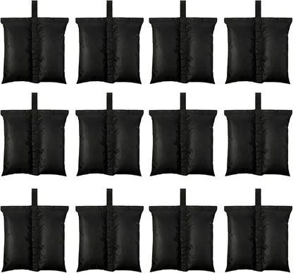 Sratte 12 Sand Bags for Weight Tent Weight Bags Canopy Weights Sand Bags Waterproof Canopy Tent Sandbags for Pop up Canopy Tent Legs Patio Gazebo Umbrella Base Pool Ladder Outdoor