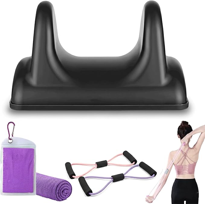 Psoas Release Tool Massager with Towel and Resistance Bands, Deep Tissue Hip Massager Flexor Stretcher, Psoas Muscle Release Tool, Quick Recovery and Trigger Point Massager for Pain Relief