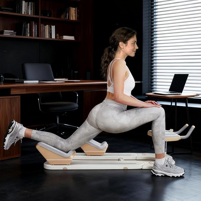 Spine Twist & Stretch Trainer Home Gym Exercise Machine, Ab & Back Stretcher for Core Lower Back Training, Full Body Stretch Twist Waist Leg Workout Equipment, US Local Ship