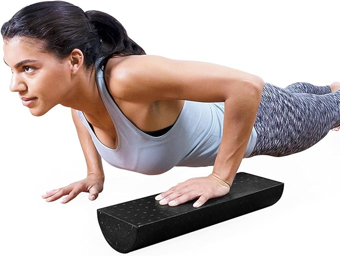 Foam Pilates Roller Exercise Rollers Deeply Tissue Muscle Massage Semicircle Design Muscles Pilates Massage Roller Block Muscle Relaxation Tool