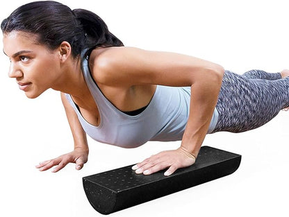 Foam Pilates Roller Exercise Rollers Deeply Tissue Muscle Massage Semicircle Design Muscles Pilates Massage Roller Block Muscle Relaxation Tool