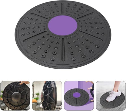 Equilibrium Sense Balance Board with Raised Massage Points Non-slip Stability Trainer Core Workout Fitness Accessory for Home Gym and Physical Therapy