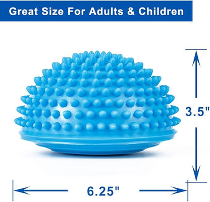 StrongTek Balance Trainer Set – Foam Stability Pad + Hedgehog Balance Pods for Rehab, Core, and Agility Workouts