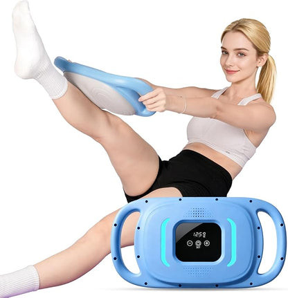 Smart Ab Trainer Machine with Music & Counter, Sit Up Assistant Core Workout Equipment with Foam Cushion for Home Gym Fitness