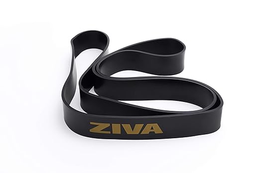 Ziva PRO Portable Resistance Band - Pull Up Assistance Exercise Bands for Home Fitness, Stretching, Strength Training, Physical Therapy – Extra Heavy Resistance, 41" L, 44-66 lbs. Tension