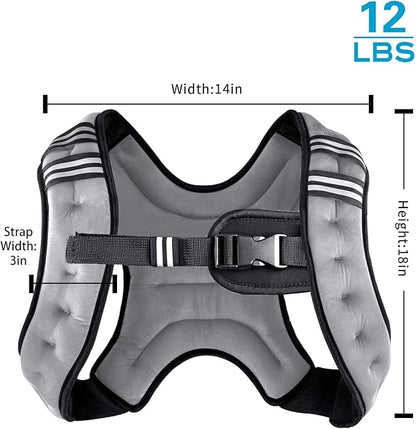 Henkelion Weighted Vest Weight Vest for Men Women Kids Weights Included, Body Weight Vests Adjustable for Running, Training Workout, Jogging, Walking