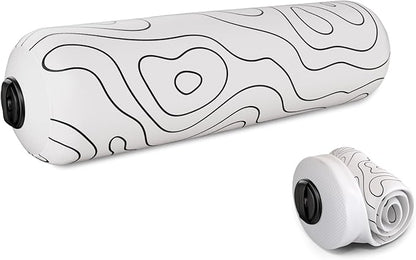 Inflatable Travel Foam Roller - Adjustable Firmness, Ultra-Portable for Physical Therapy and Deep Tissue Muscle Recovery (Topo Gray, 15")