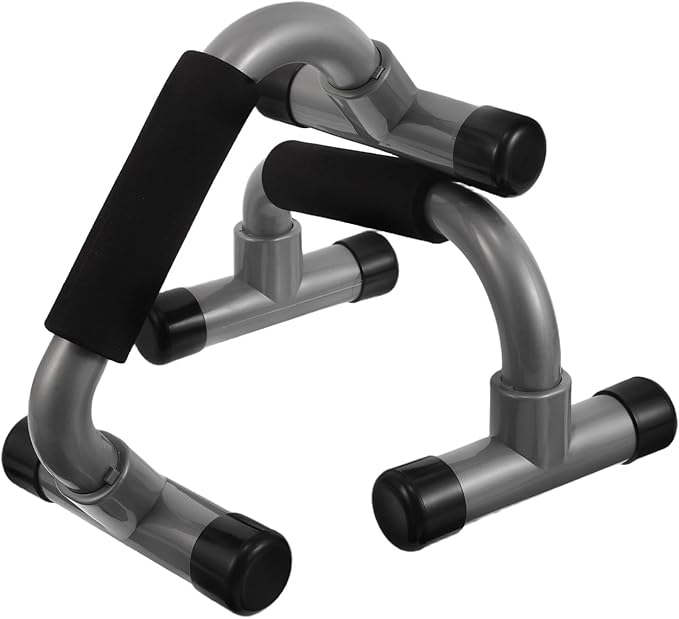 BESTYASH H-shaped Push up Bars Parallettes Anti-slip Handles Strength Training Fitness Pushup Stands for Home Chest Workout Equipment, 1 Pair